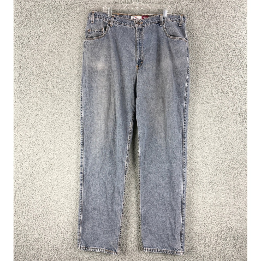 Vintage Levi Strauss Signature 545 Jean Mens 42x34 Blue Baggy Loose Made USA Y2K